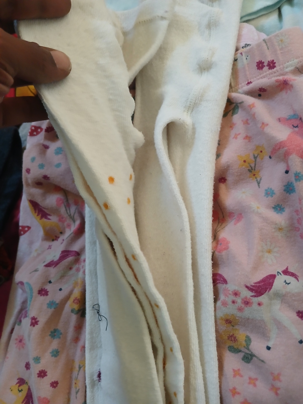 wonder nation White Kids  Tights Yellow Dot Detail